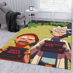 Rick and Morty Interdimensional Mugshot Lineup Rug
