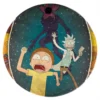 Rick and Morty Interdimensional Panic Round Rug front