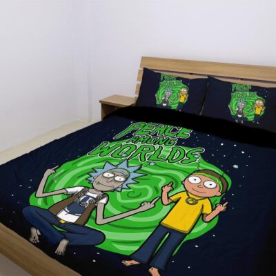 Rick and Morty Interdimensional Peace Bedding Set
