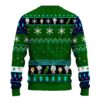 Rick and Morty Interdimensional Portal Ugly Christmas Sweater back