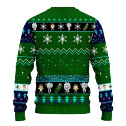 Rick and Morty Interdimensional Portal Ugly Christmas Sweater back