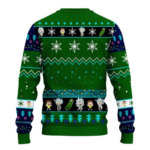 Rick and Morty Interdimensional Portal Ugly Christmas Sweater back