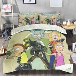 Rick And Morty Intergalactic Gunfight Bedding Set