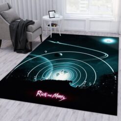 Rick and Morty Intergalactic Orbit Odyssey Rug