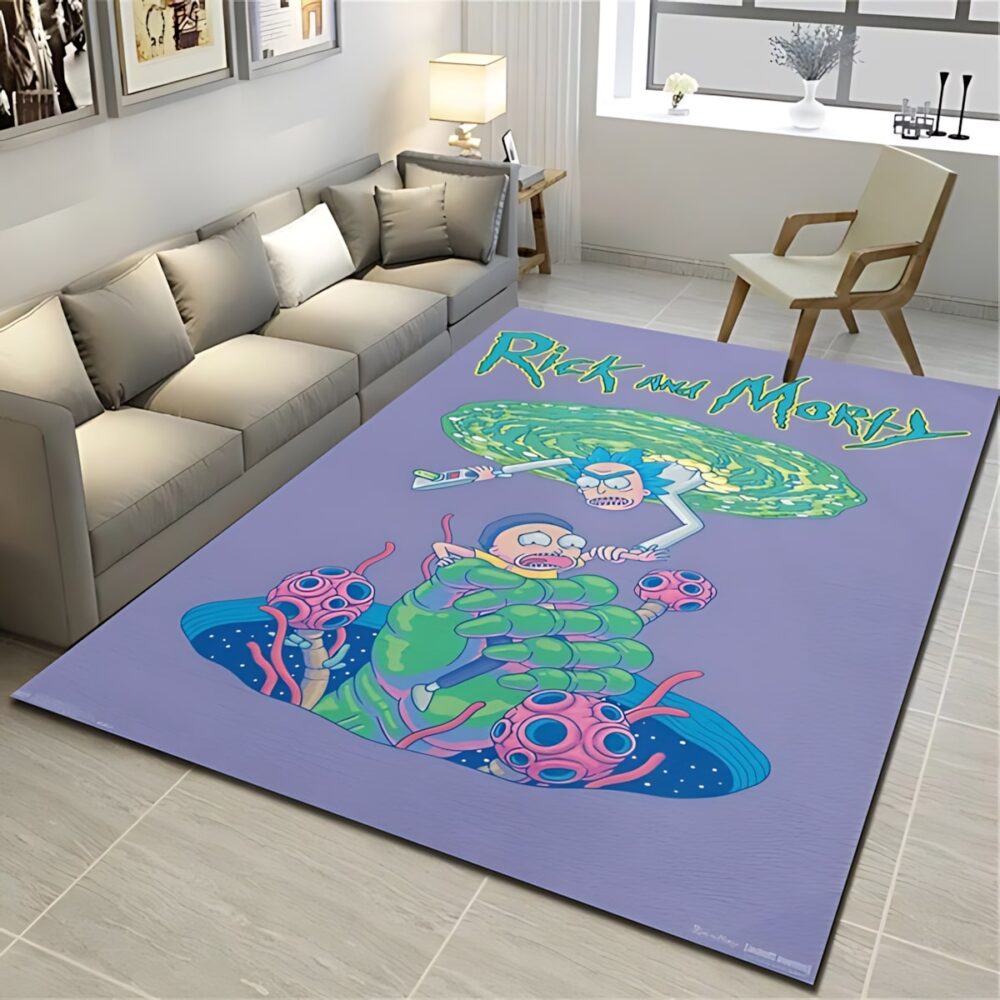 Rick and Morty Intergalactic Tentacle Rescue Rug