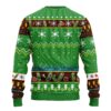 Rick And Morty Large Pickle Rick Green Ugly Christmas Sweater back