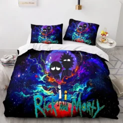 Rick And Morty Looking At Yourself Colorful Bedding Set