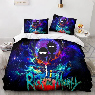 Rick And Morty Looking At Yourself Colorful Bedding Set