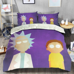 Rick And Morty Minimalist Adventure Bedding Set