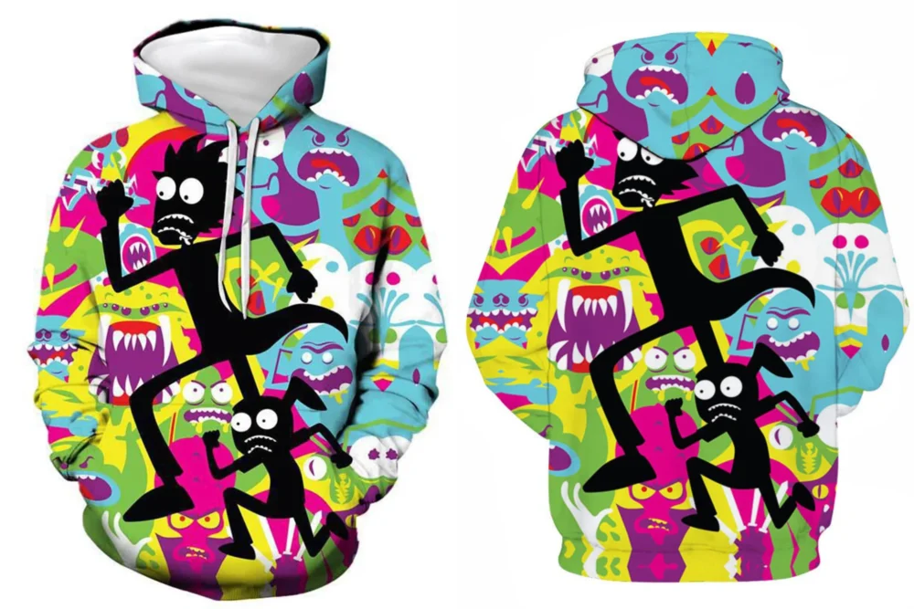 Rick and Morty Monster Chase Hoodie