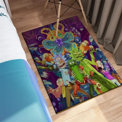 Rick and Morty Multi-Dimensional Heroes Rug