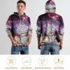 Rick and Morty Multiface Pizza Galaxy Hoodie