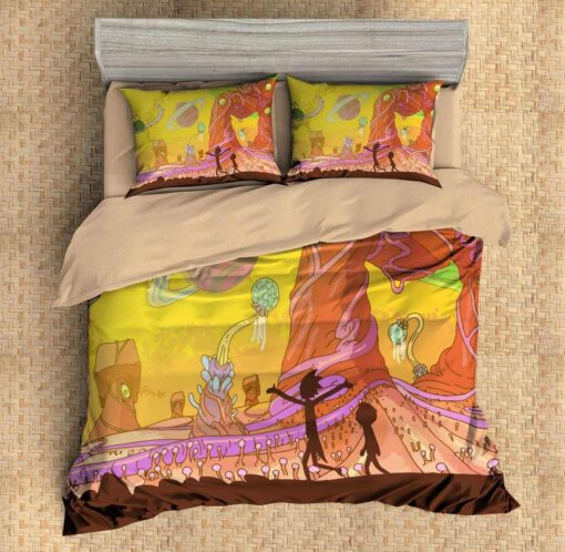 Rick And Morty Multiversal Exploration Bedding Set