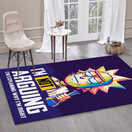 Rick and Morty Multiverse Ego Pop Art Rug