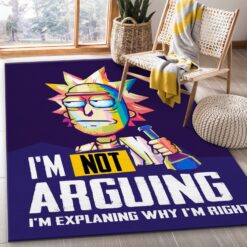 Rick and Morty Multiverse Ego Pop Art Rug