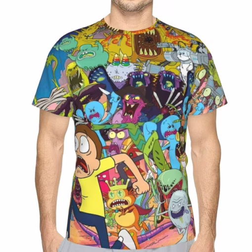 Rick And Morty Multiverse Madness Monster Chase Shirt
