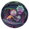 Rick and Morty Panic in Space Round Rug front