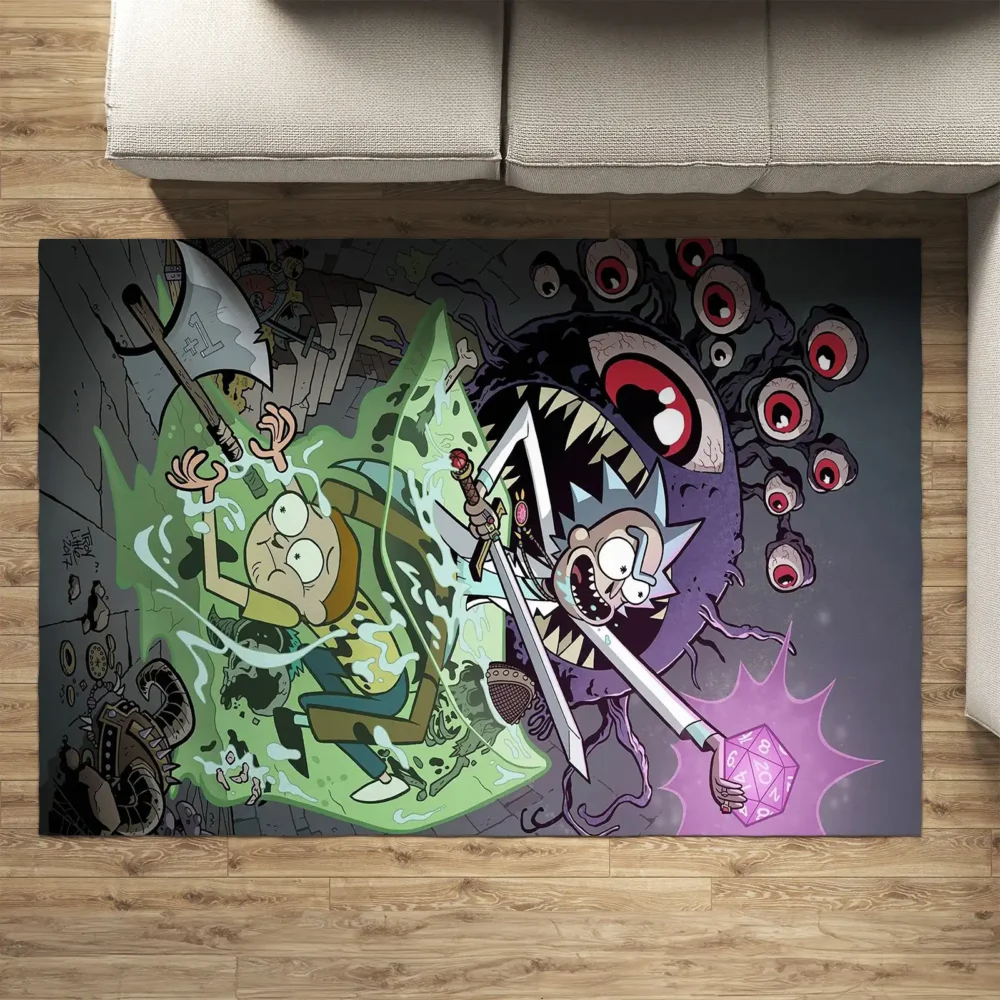 Rick and Morty Paranormal Pursuit Rug Living Room
