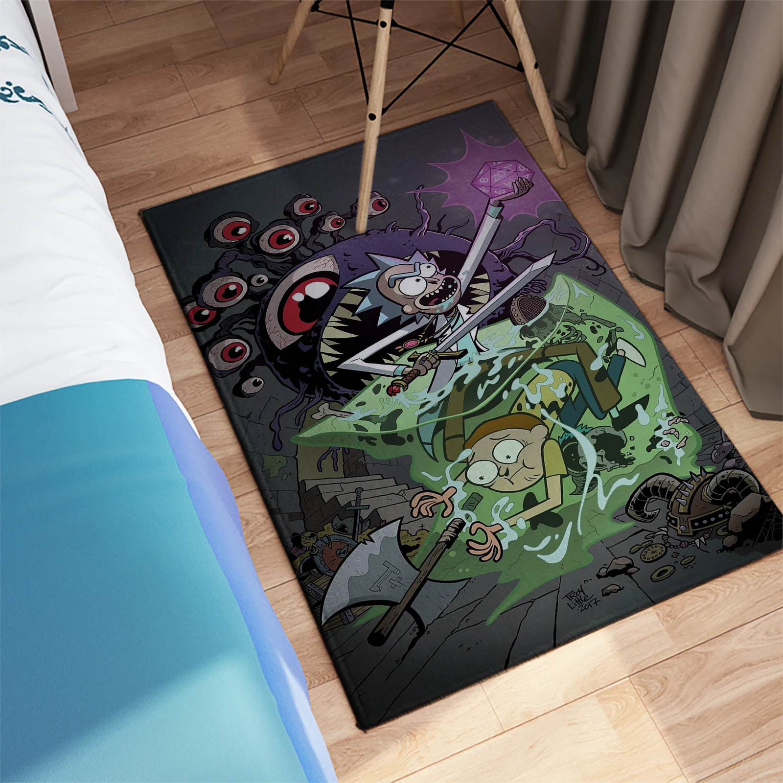 Rick and Morty Paranormal Pursuit Rug