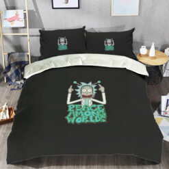 Rick And Morty Peace Among worlds Bedding Set
