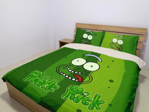 Rick And Morty Pickle Rick Madness Bedding Set