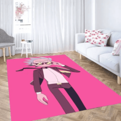 Rick and Morty Pink Suit Cosmic Swagger Rug