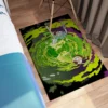 Rick and Morty Portal of Chaos Rug front
