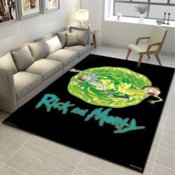 Rick and Morty Portal Panic Adventure Rug