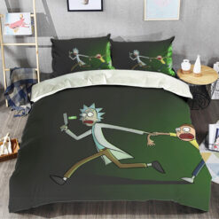 Rick And Morty Portal Pursuit Bedding Set