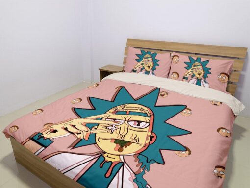 Rick And Morty Rick's Drippy Chaos Bedding Set