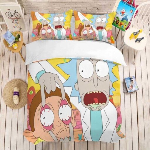 Rick And Morty Rick's Shocking Discovery Bedding Set