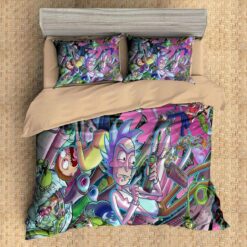 Rick And Morty Sci-Fi Lab Madness Bedding Set