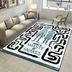 Rick and Morty Snake Dystopia Paradox Rug