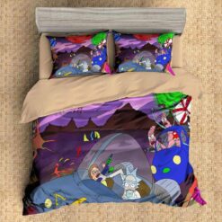 Rick And Morty Space Adventure Bedding Set