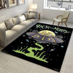 Rick and Morty Spacecruiser Slime Trail Rug