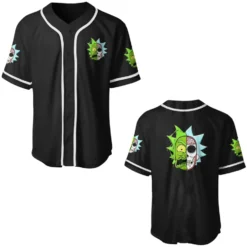 Rick and Morty Split Sanity Monochrome Baseball Jersey