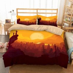 Rick And Morty Sunset Adventure Bedding Set
