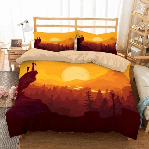 Rick And Morty Sunset Adventure Bedding Set
