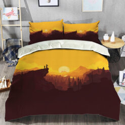 Rick And Morty Sunset Odyssey Bedding Set