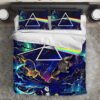 Rick and Morty The Dark Side Of The Moon Pink Floyd Bedding Set