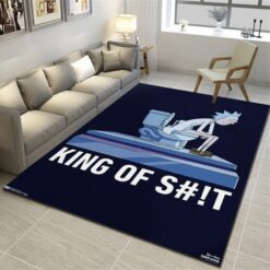 Rick and Morty Throne Time Comedy Rug