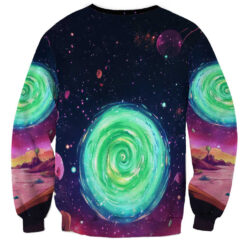 Rick and Morty Tiger King Trippy Style Sweatshirt back