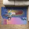 Rick and Morty Timeless Adventures Rug front