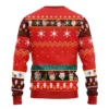 Rick and Morty Tree Showdown Red Ugly Christmas Sweater back