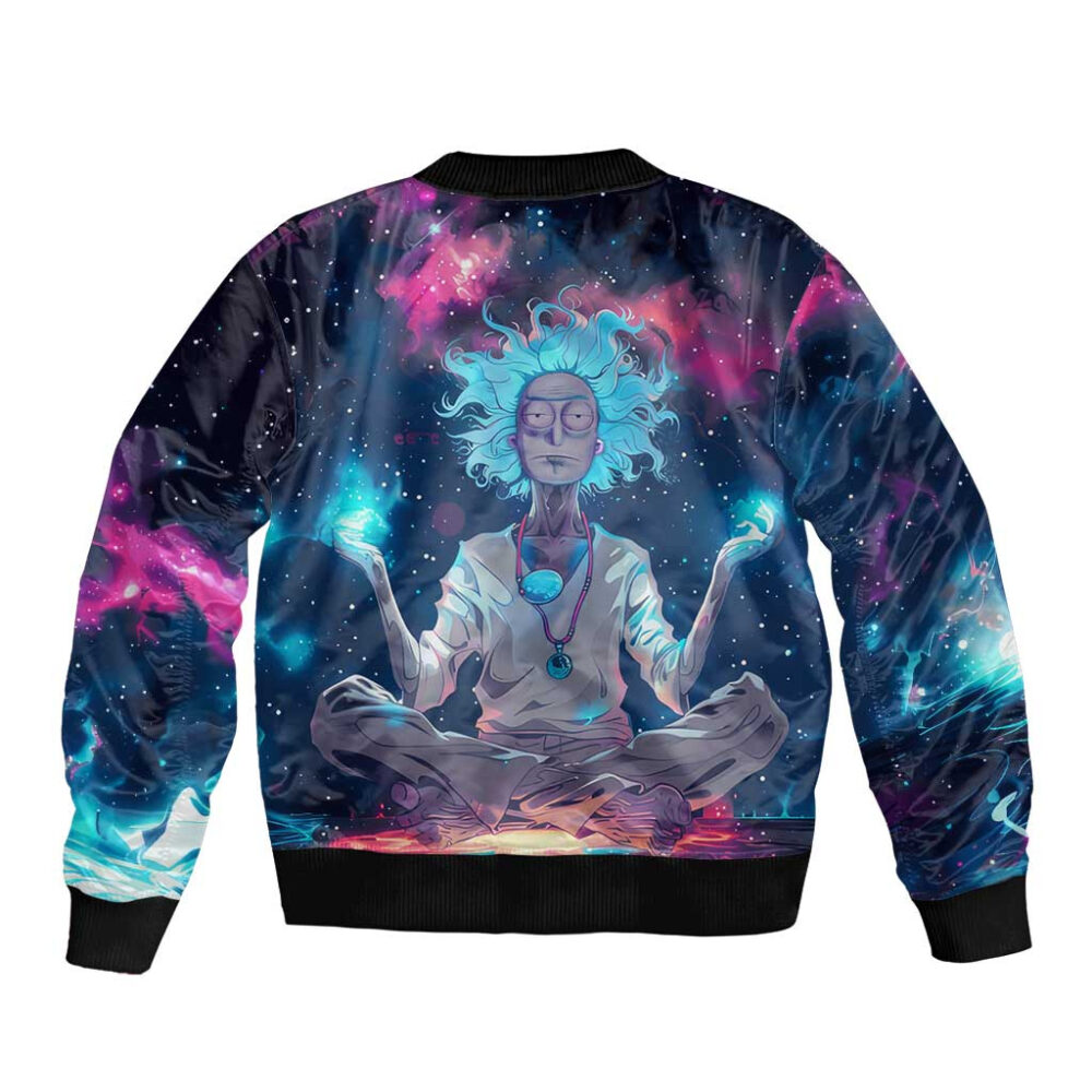 Rick and Morty Trippy Cosmic Rick Bomber Jacket back
