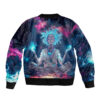 Rick and Morty Trippy Cosmic Rick Bomber Jacket back