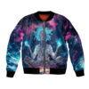 Rick and Morty Trippy Cosmic Rick Bomber Jacket front