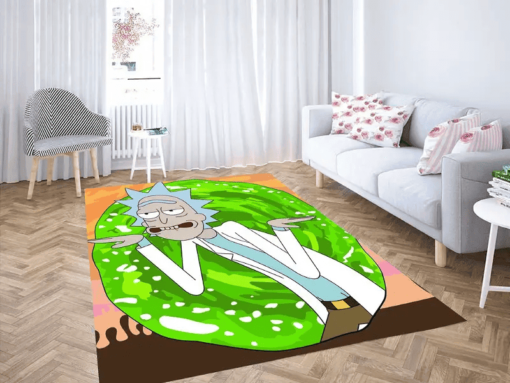 Rick And Morty Wubba Lubba Chill Vortex Rug