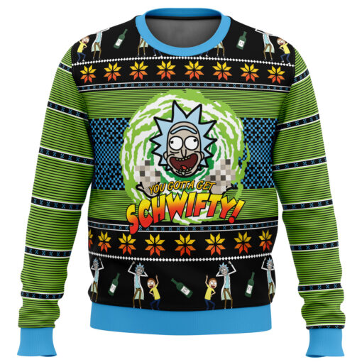 Rick And Morty You Gotta Get Schwifty Ugly Christmas Sweater