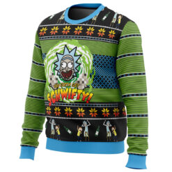 Rick And Morty You Gotta Get Schwifty Ugly Christmas Sweater left